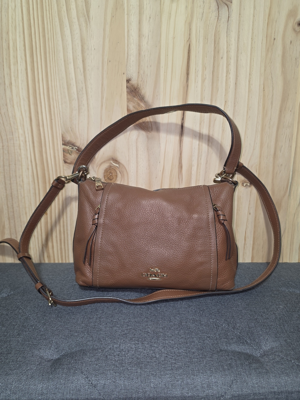 Coach Brown Leather Crossbody Shoulder Bag
